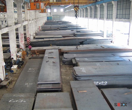 Carbon content of ASTM A515 grade 65 pressure vessel steel plate